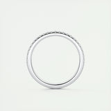 Full Eternity Wedding Band Featuring 0.18 TCW Round Moissanite 6