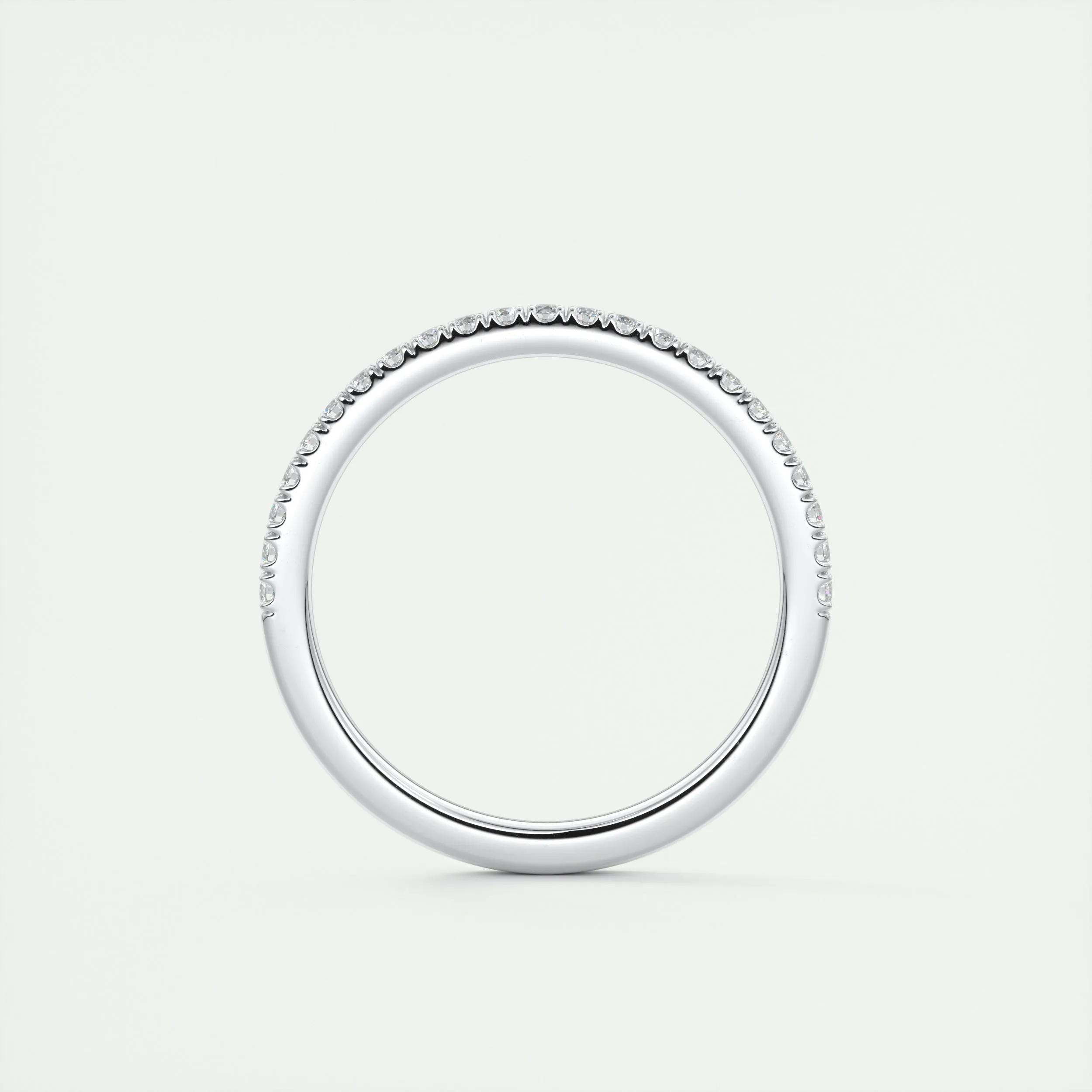 Full Eternity Wedding Band Featuring 0.18 TCW Round Moissanite 6