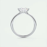 Solitaire Bezel Engagement Ring Featuring 1.44 CT Trillion Moissanite 7