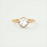 Solitaire Engagement Ring Featuring 1.19 CT Round Moissanite 14