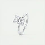 Hidden Halo Engagement Ring Featuring 2.10 CT Radiant Moissanite 4