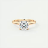 Solitaire Engagement Ring Featuring 1.49 CT Cushion Moissanite 15