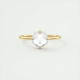 Solitaire Engagement Ring Featuring 1.19 CT Round Moissanite 15