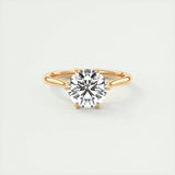 Solitaire Engagement Ring Featuring 1.35 CT Round Moissanite 15