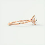 Hidden Halo Engagement Ring Featuring 1.91 CT Oval Moissanite 15