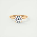 Solitaire Engagement Ring Featuring 1.35 CT Round Moissanite 15