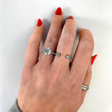 Pave Engagement Ring Featuring 2.0 CT Round Moissanite 22