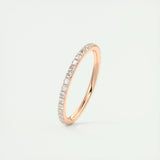 Full Eternity Wedding Band Featuring 0.37 TCW Round Moissanite 12