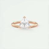 Solitaire Bezel Engagement Ring Featuring 1.44 CT Trillion Moissanite 15