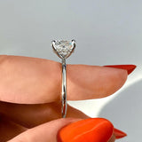 Hidden Halo Engagement Ring Featuring 2.15 CT Cushion Moissanite 22