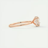 Hidden Halo Engagement Ring Featuring 2.0 CT Round Moissanite 16