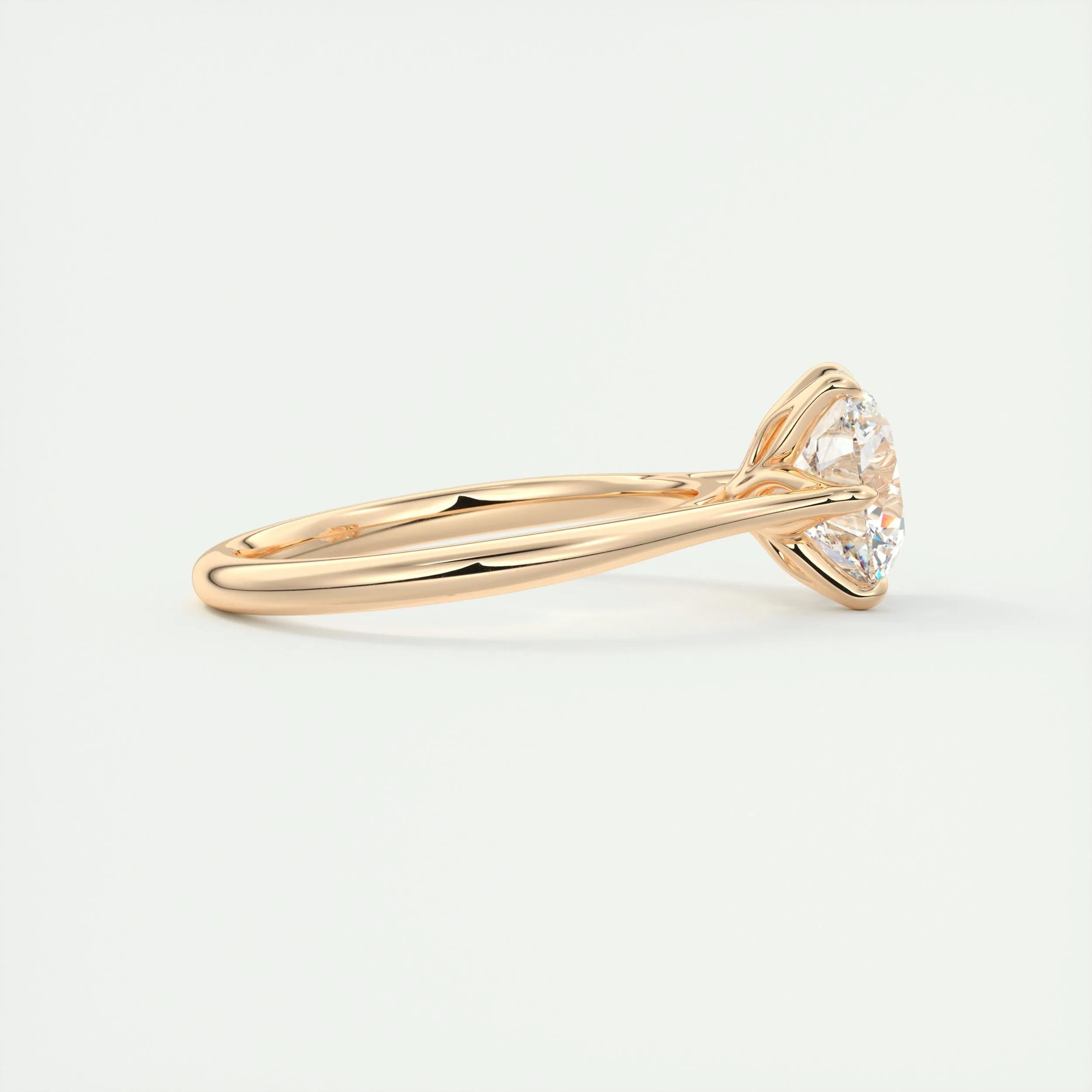Solitaire Engagement Ring Featuring 1.35 CT Round Moissanite 16