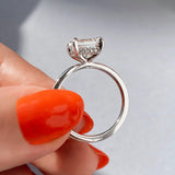 Hidden Halo Engagement Ring Featuring 2.15 CT Cushion Moissanite 23