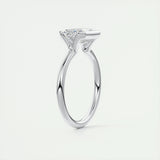 Solitaire Bezel Engagement Ring Featuring 1.91 CT Emerald Moissanite 7