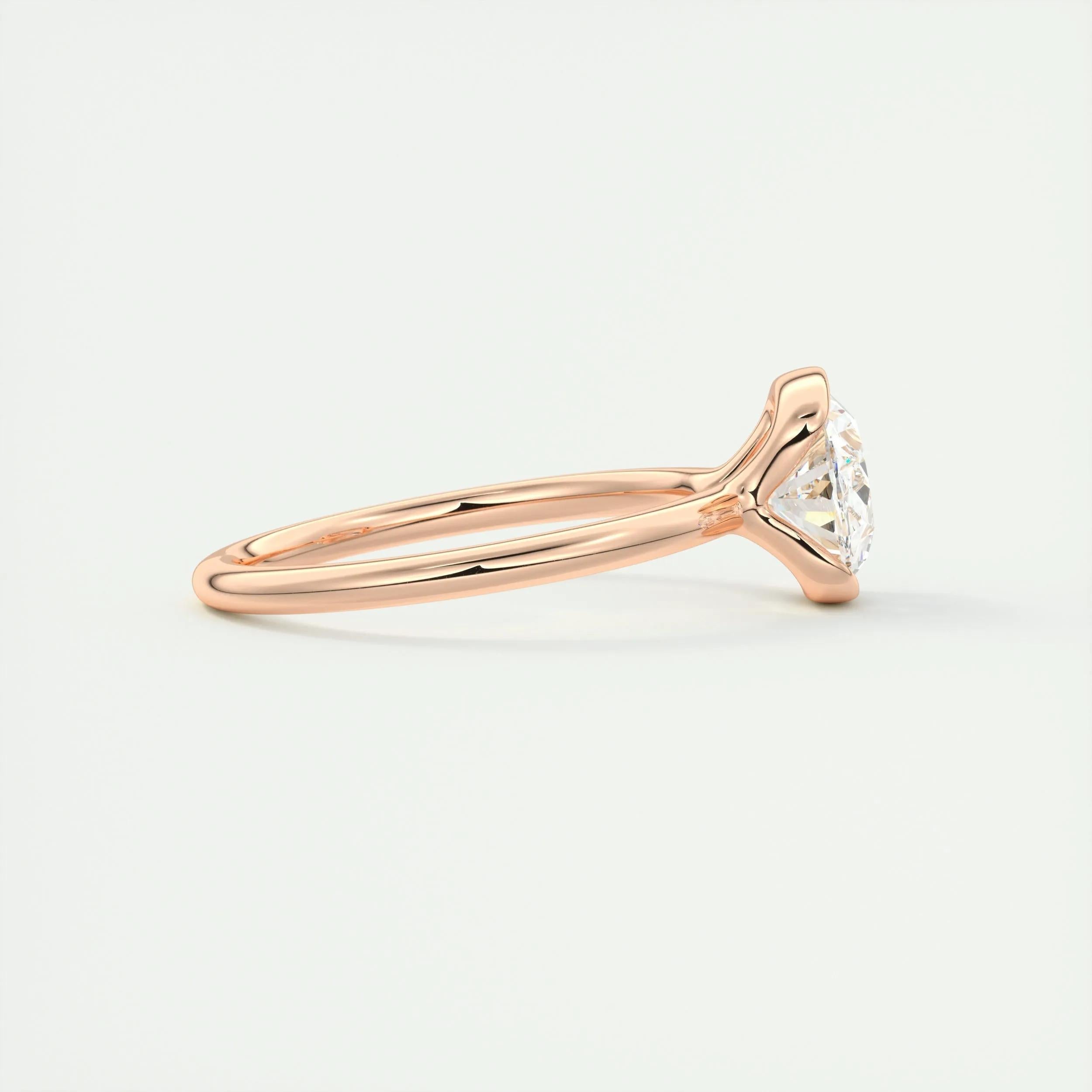 Solitaire Engagement Ring Featuring 1.91 CT Oval Moissanite 16