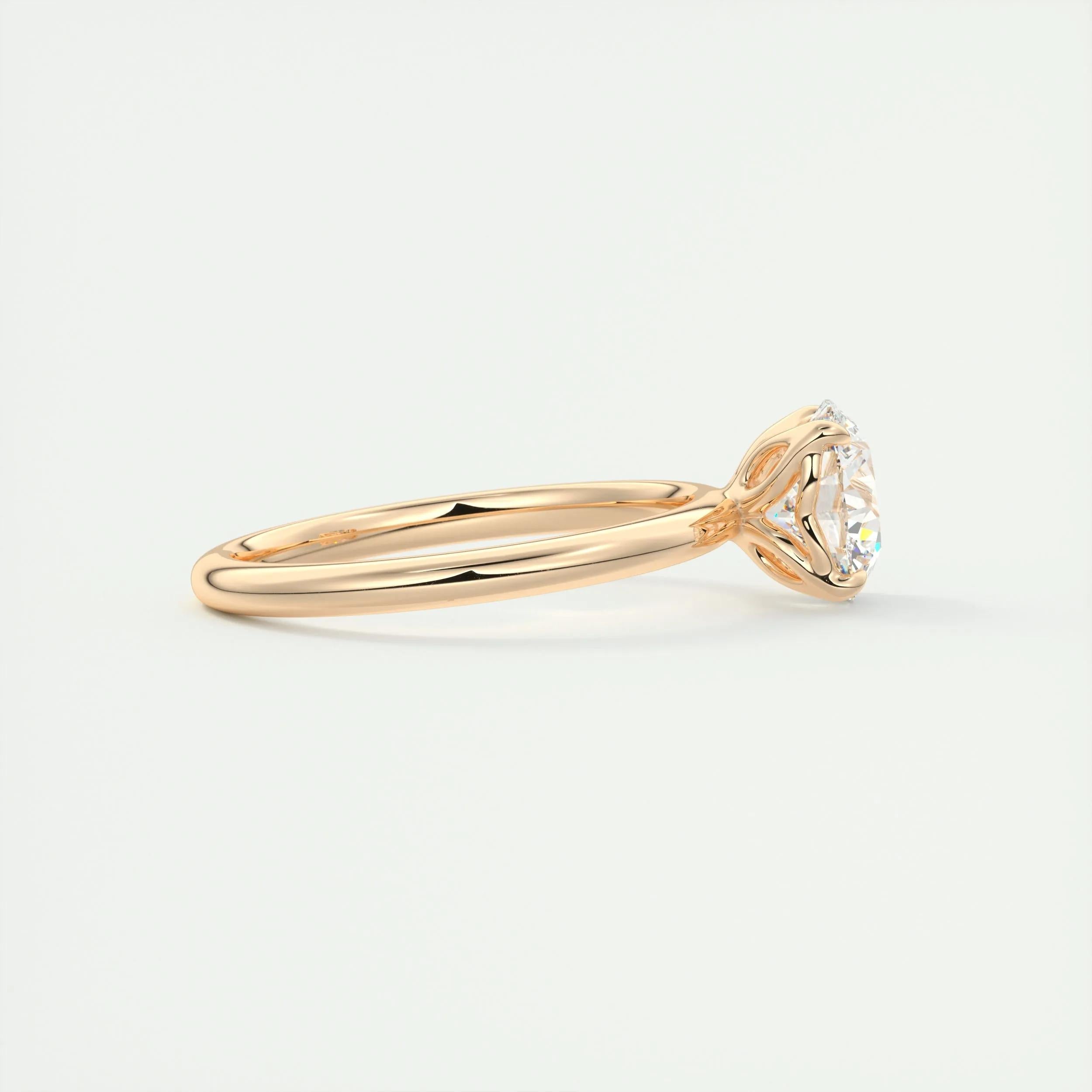 Solitaire Engagement Ring Featuring 1.35 CT Round Moissanite 16
