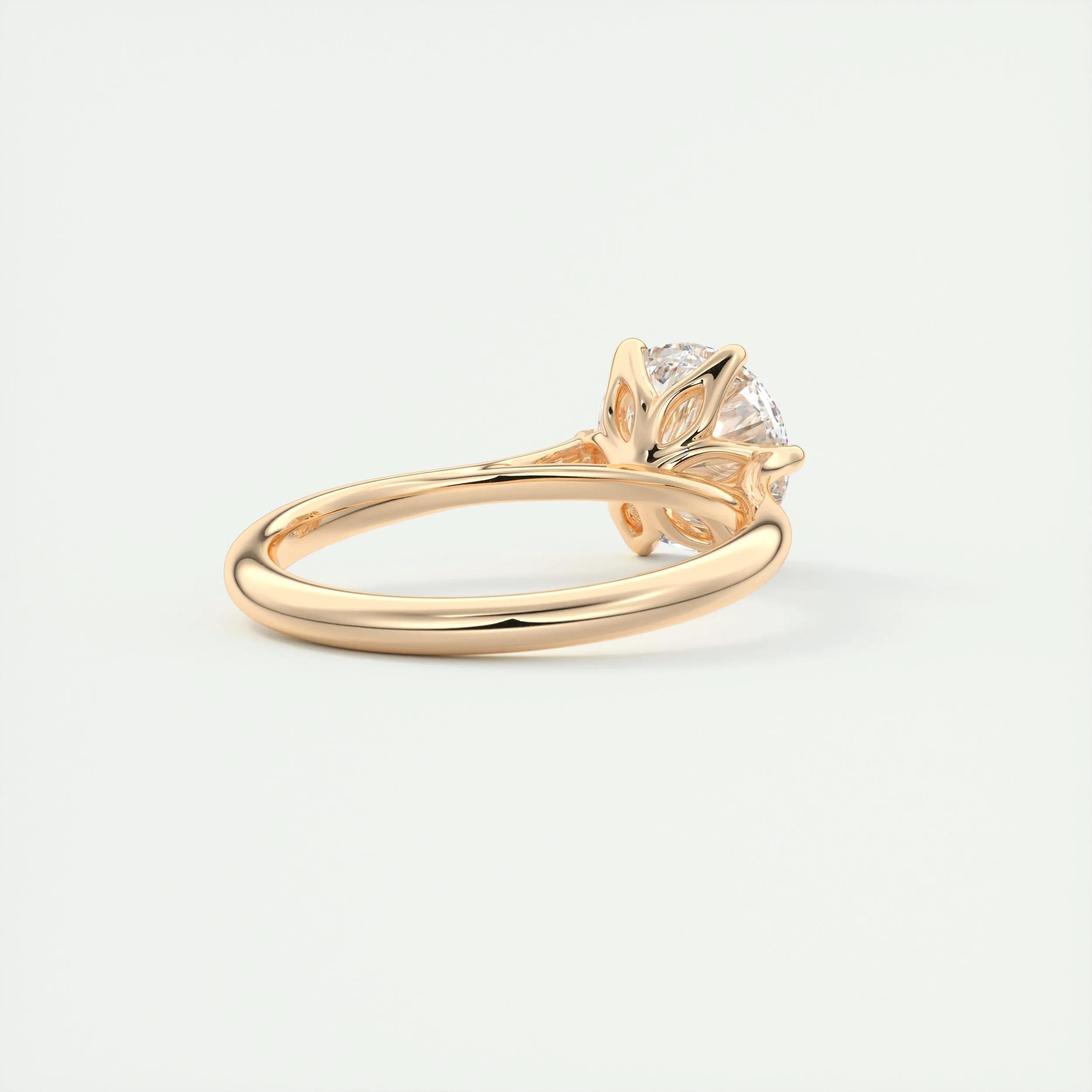 Solitaire Engagement Ring Featuring 1.35 CT Round Moissanite 17