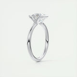 Solitaire Bezel Engagement Ring Featuring 2.03 CT Asscher Moissanite 7