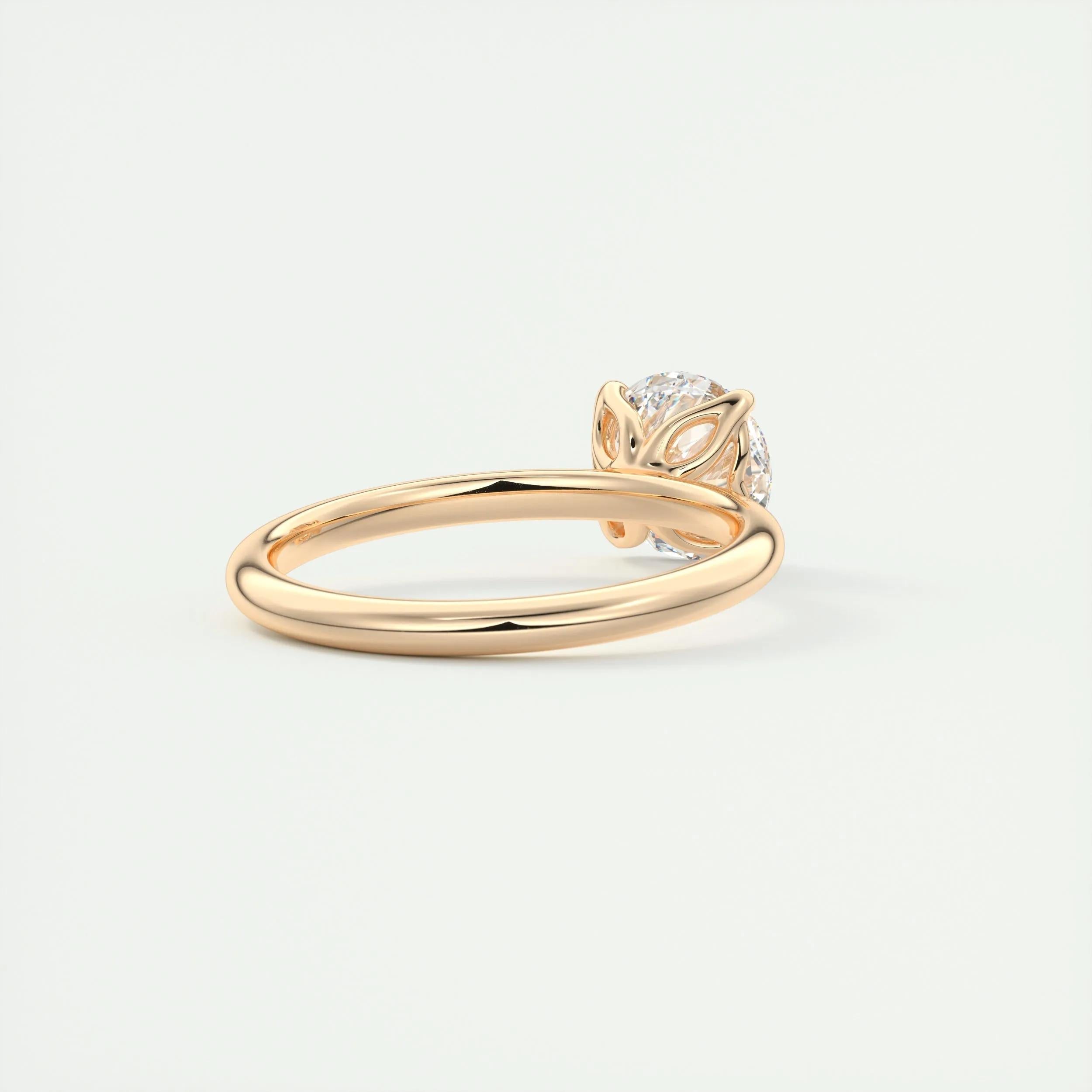 Solitaire Engagement Ring Featuring 1.35 CT Round Moissanite 17