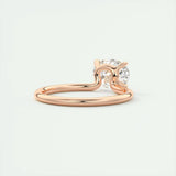 Solitaire Bezel Engagement Ring Featuring 1.91 CT Oval Moissanite 17