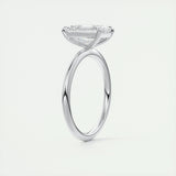 Solitaire Engagement Ring Featuring 1.91 CT Emerald Moissanite 7