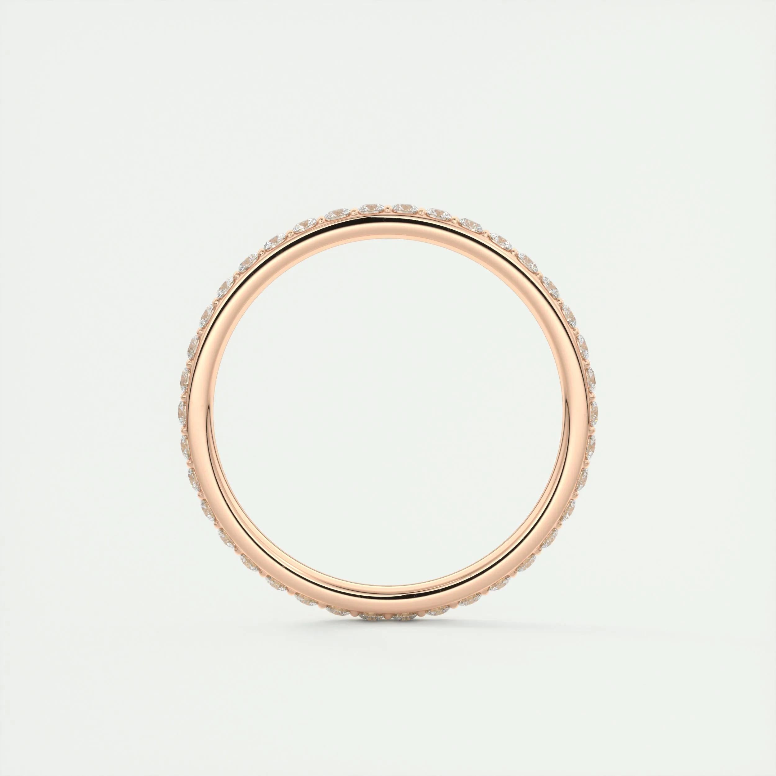 Full Eternity Wedding Band Featuring 0.74 TCW Round Moissanite 16