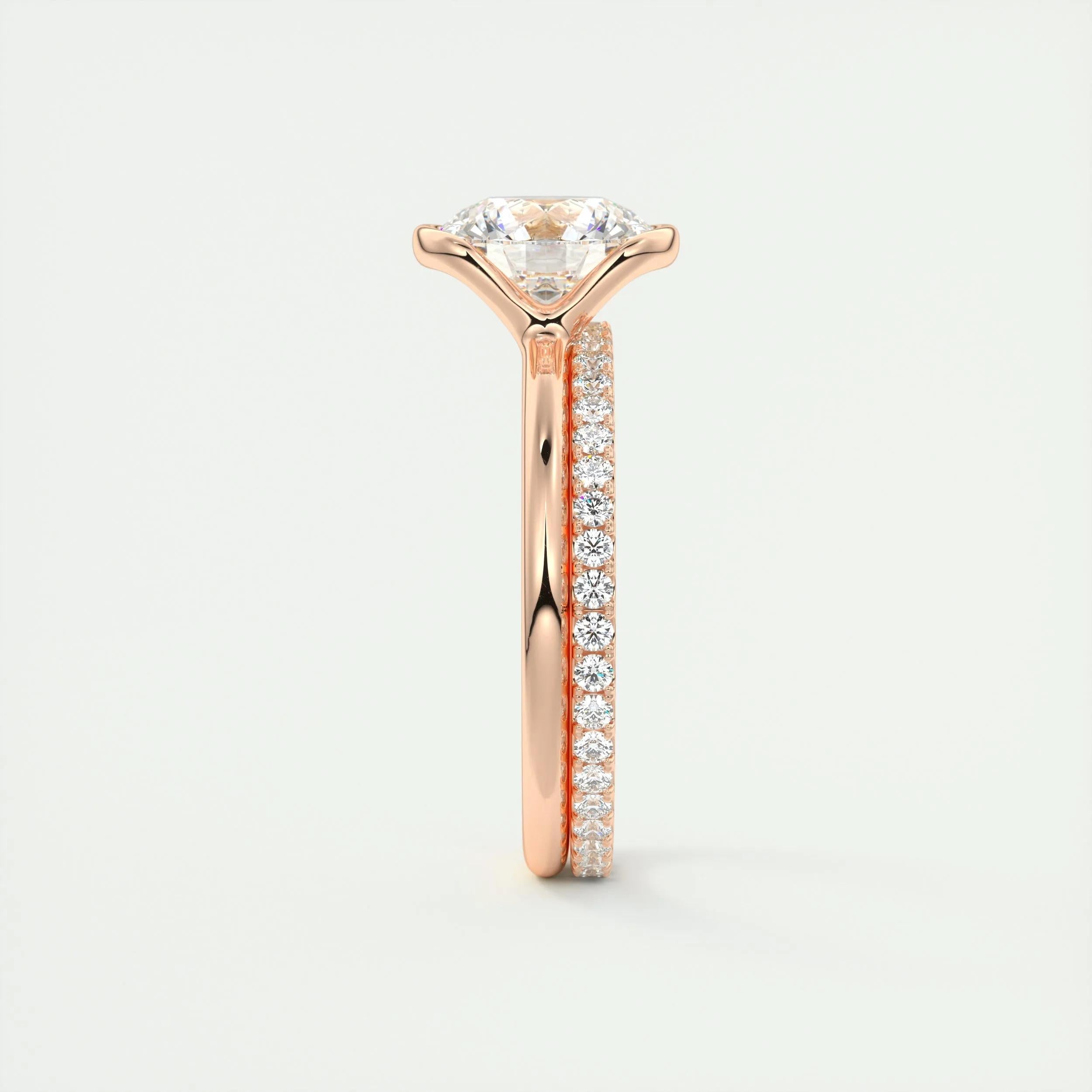 Solitaire Bezel Engagement Ring Featuring 2.0 CT Round Moissanite 19