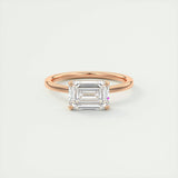Solitaire Engagement Ring Featuring 1.91 CT Emerald Moissanite 16