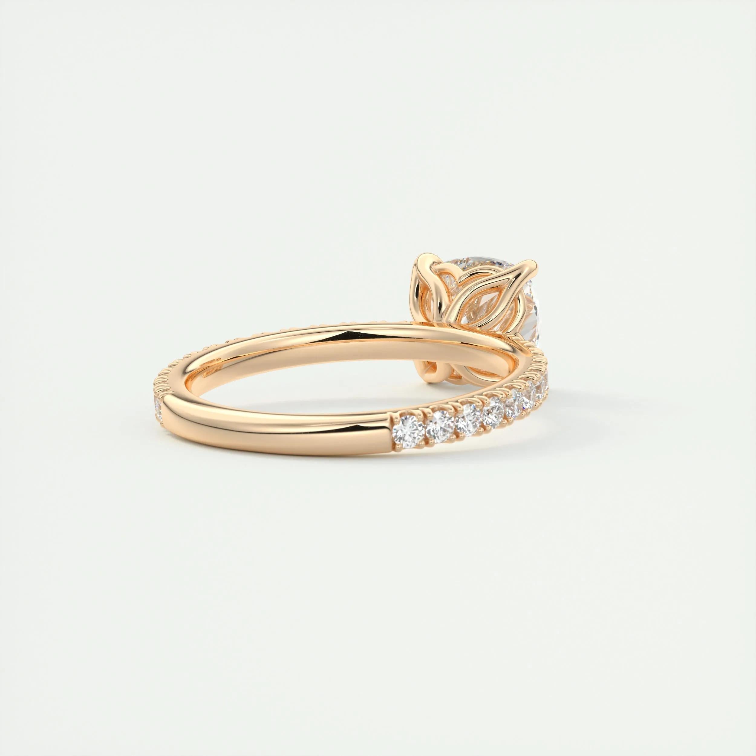 Pave Engagement Ring Featuring 2.15 CT Cushion Moissanite 17