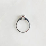 1.50 CT Round Shaped Moissanite Pave Setting Engagement Ring 5