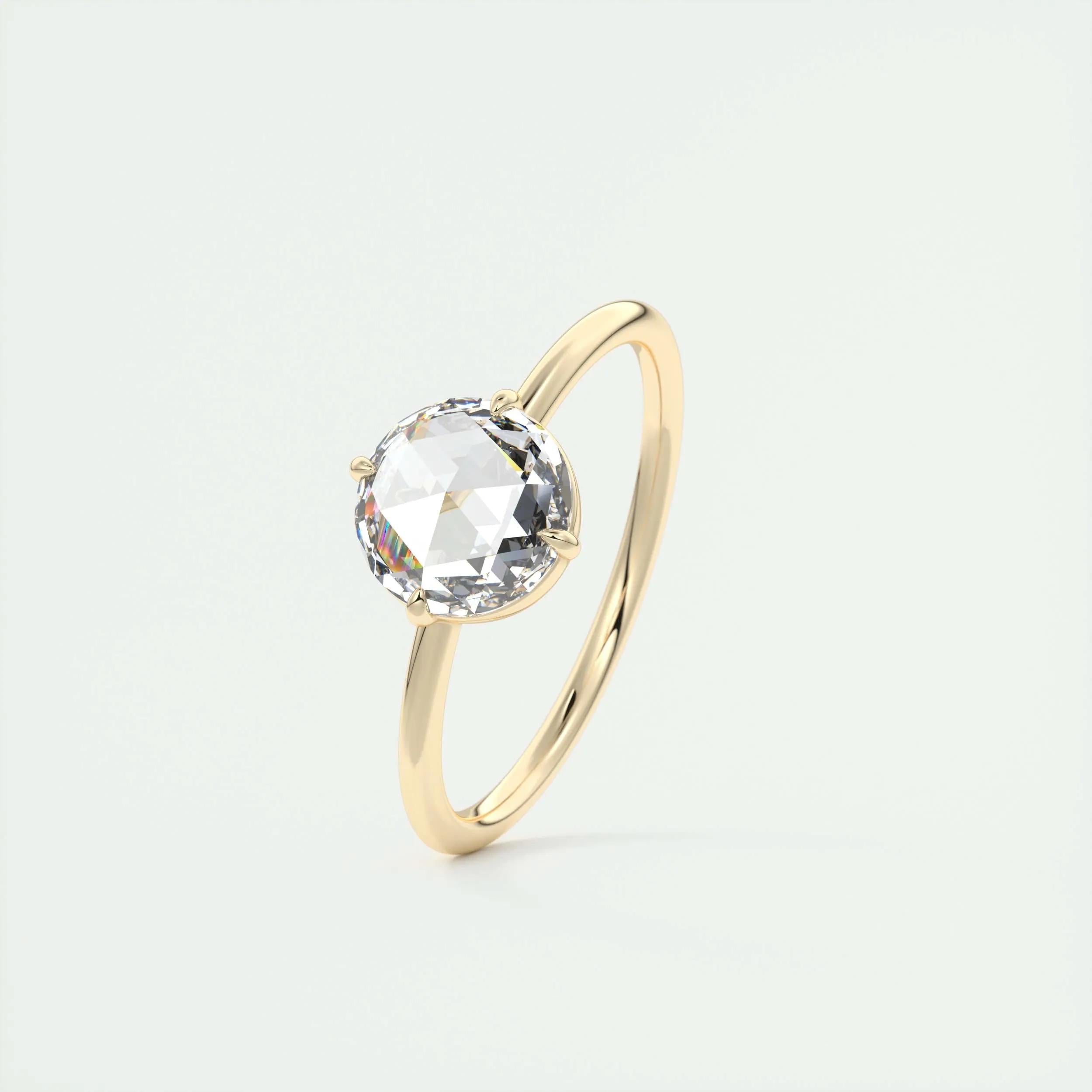 Solitaire Engagement Ring Featuring 1.19 CT Round Moissanite 11