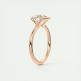 Solitaire Bezel Engagement Ring Featuring 2.0 CT Round Moissanite 20