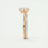 Solitaire Engagement Ring Featuring 1.35 CT Round Moissanite 21