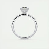 Solitaire Engagement Ring Featuring 1.91 CT Emerald Moissanite 8