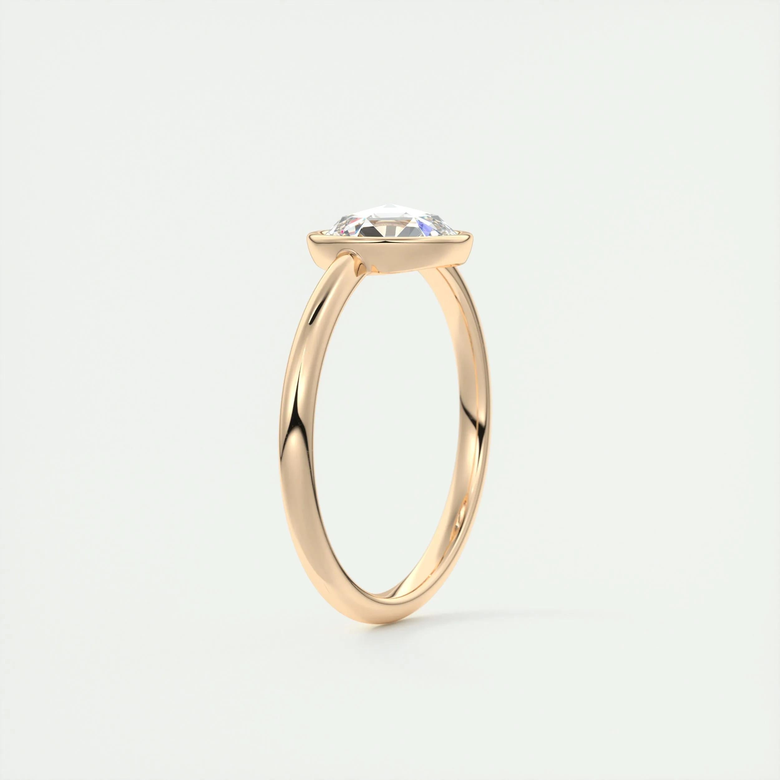 Solitaire Engagement Ring Featuring 1.19 CT Round Moissanite 17