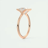 Solitaire Bezel Engagement Ring Featuring 2.08 CT Princess Moissanite 17