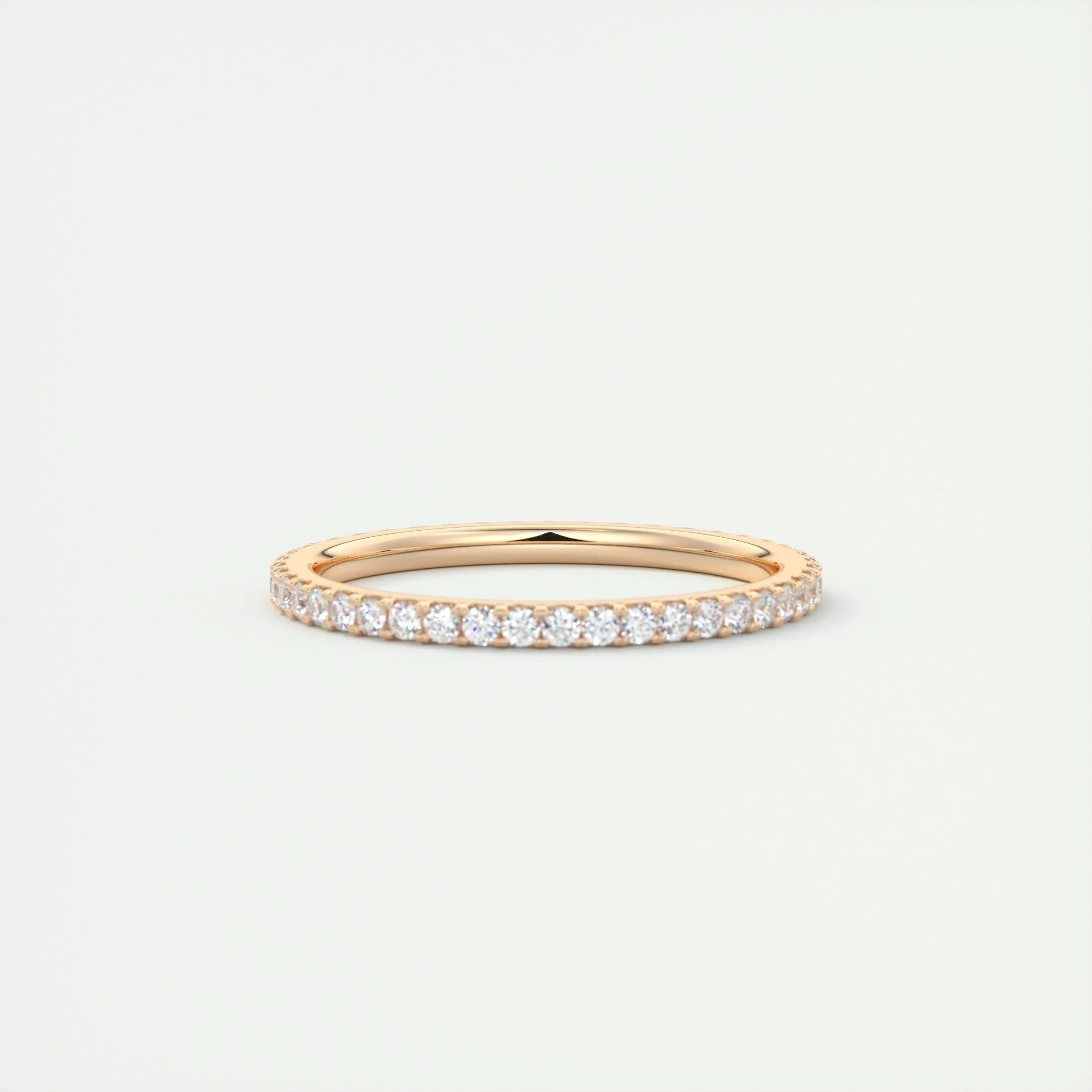 Full Eternity Wedding Band Featuring 0.36 TCW Round Moissanite 9