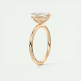 Solitaire Engagement Ring Featuring 1.91 CT Emerald Moissanite 20