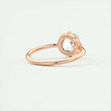 Solitaire Engagement Ring Featuring 1.35 CT Round Moissanite 18