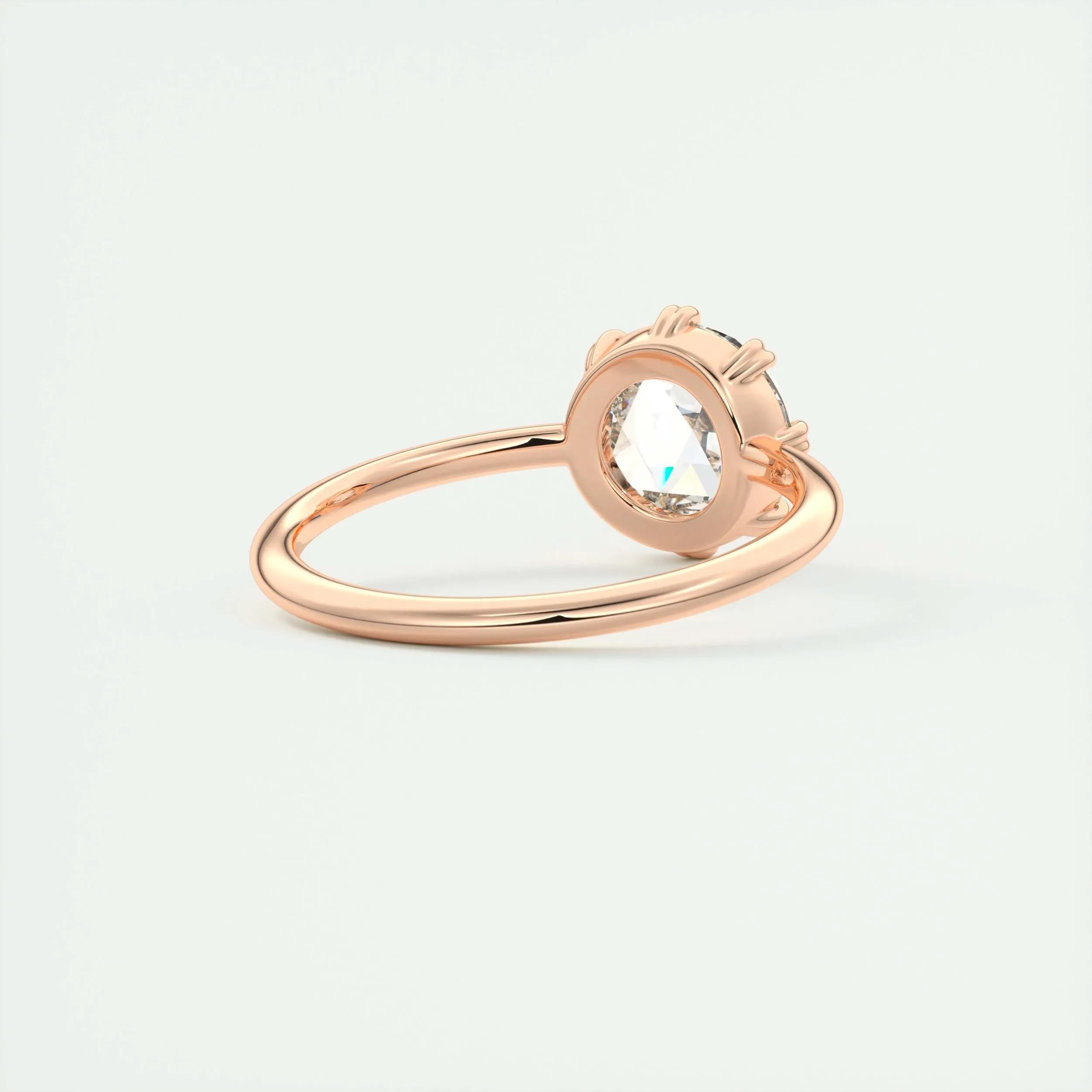 Solitaire Engagement Ring Featuring 1.35 CT Round Moissanite 18
