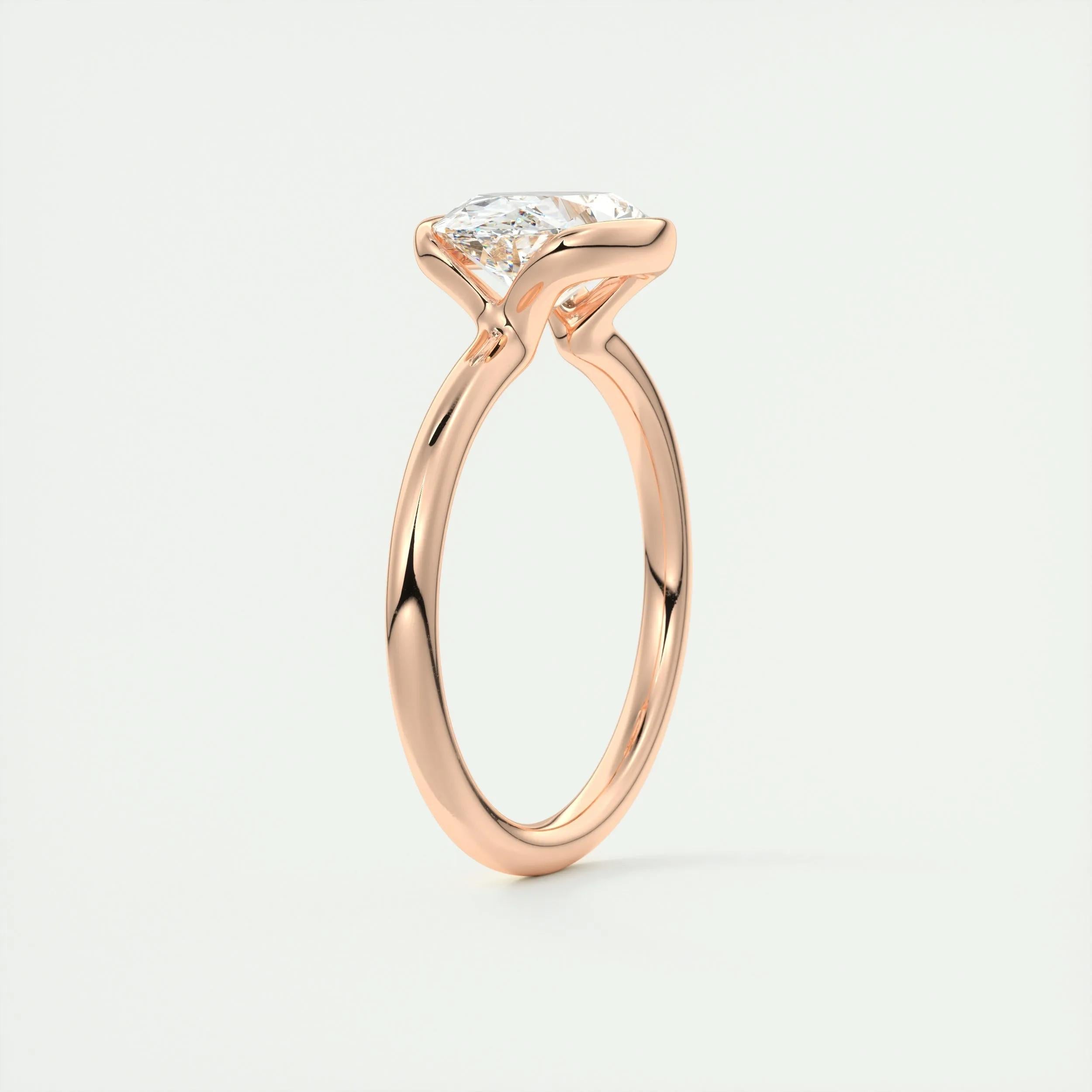 Solitaire Engagement Ring Featuring 1.91 CT Oval Moissanite 20
