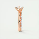 Solitaire Engagement Ring Featuring 1.91 CT Oval Moissanite 19