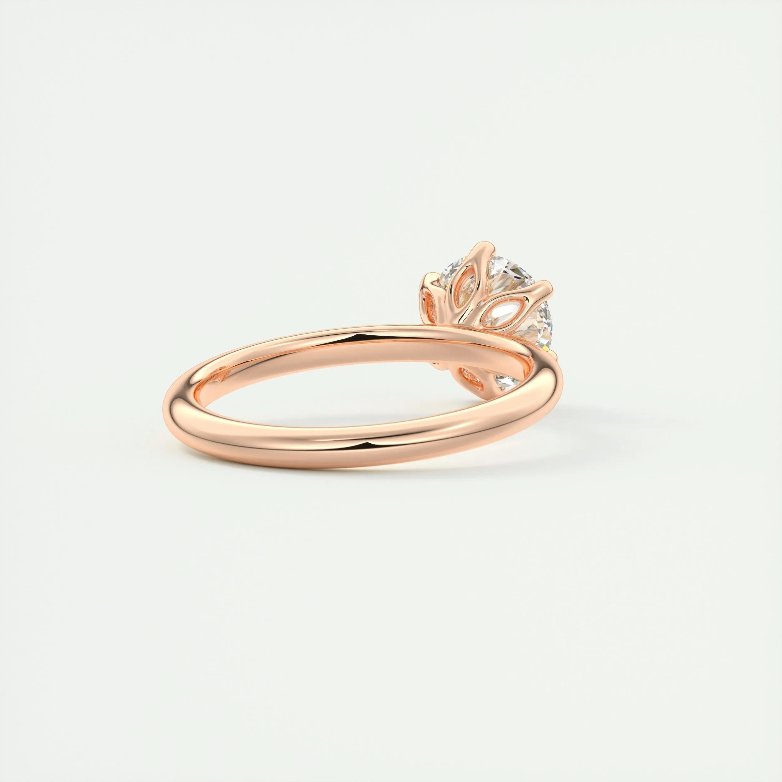 Solitaire Bezel Engagement Ring Featuring 1.35 CT Round Moissanite 17