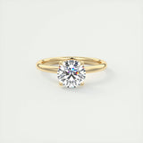 Solitaire Engagement Ring Featuring 1.35 CT Round Moissanite 8