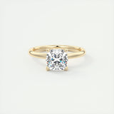 Solitaire Engagement Ring Featuring 1.49 CT Cushion Moissanite 8