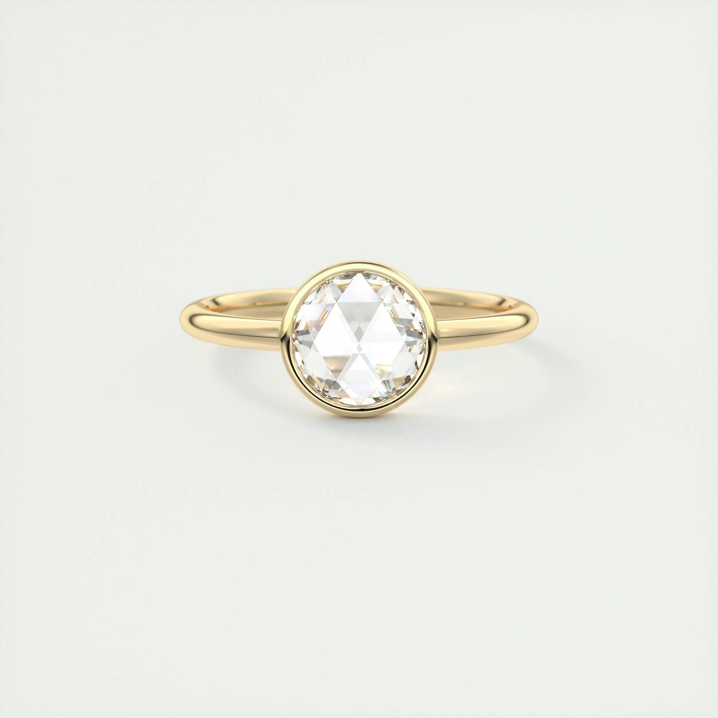 Solitaire Engagement Ring Featuring 1.19 CT Round Moissanite 8