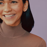 1.0 TCW Round Cut Moissanite Solitaire Stud Earrings 5