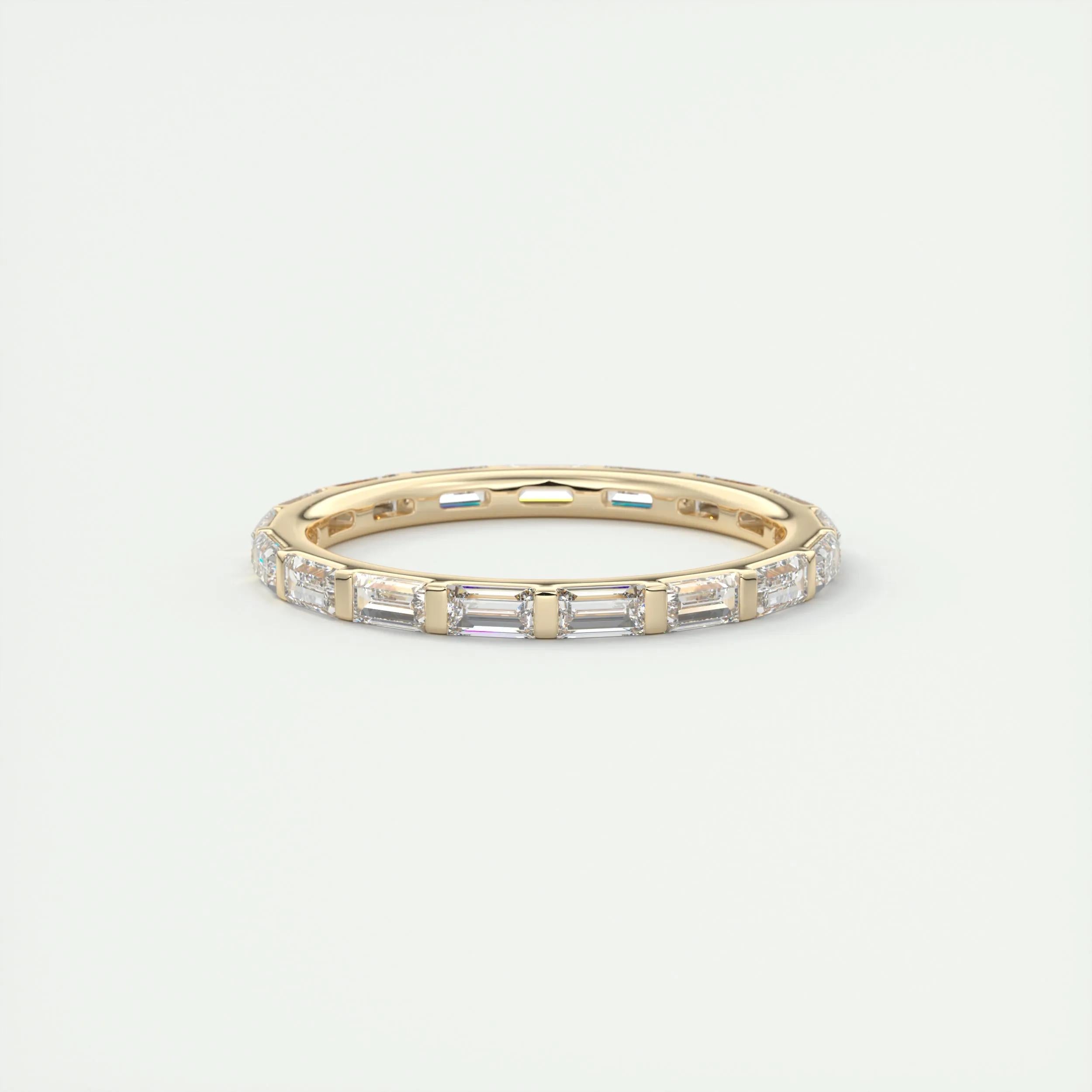Eternity Wedding Band Featuring 1.02 TCW Baguette Moissanite 6