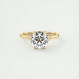 Solitaire Engagement Ring Featuring 1.35 CT Round Moissanite 8