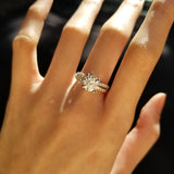 1.30 CT Round Shaped Moissanite Twisted Pave Engagement Ring 3